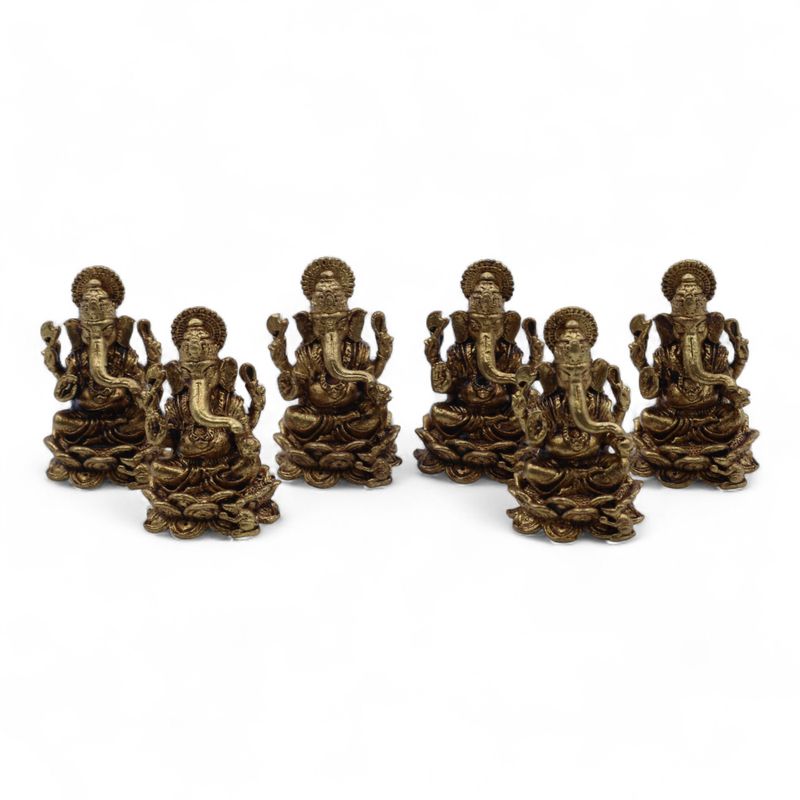 Dieux Miniatures En Laiton – Ganesha (22 G) – 37 Mm