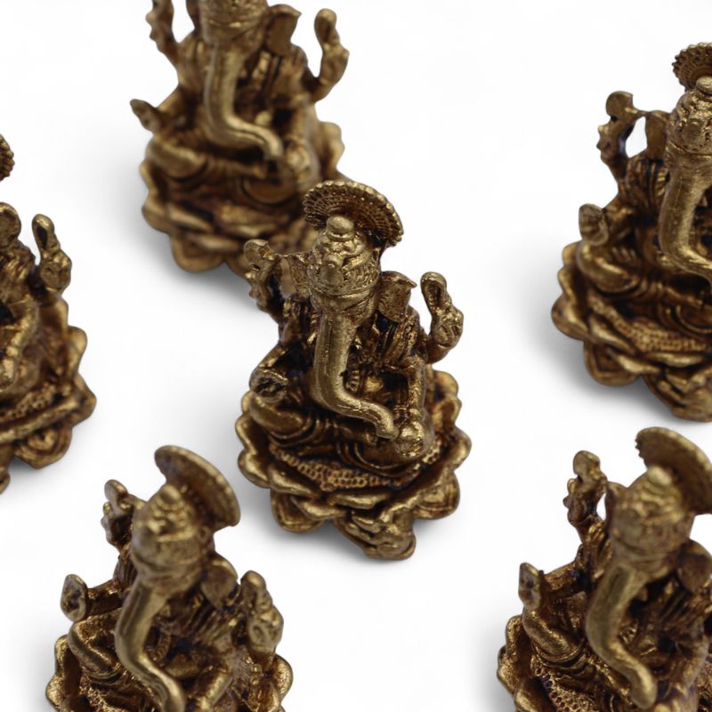 Dieux Miniatures En Laiton – Ganesha (22 G) – 37 Mm