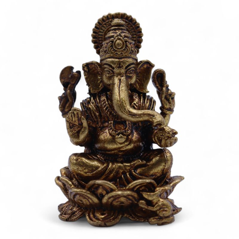 Dieux Miniatures En Laiton – Ganesha (52 G) – 49 Mm