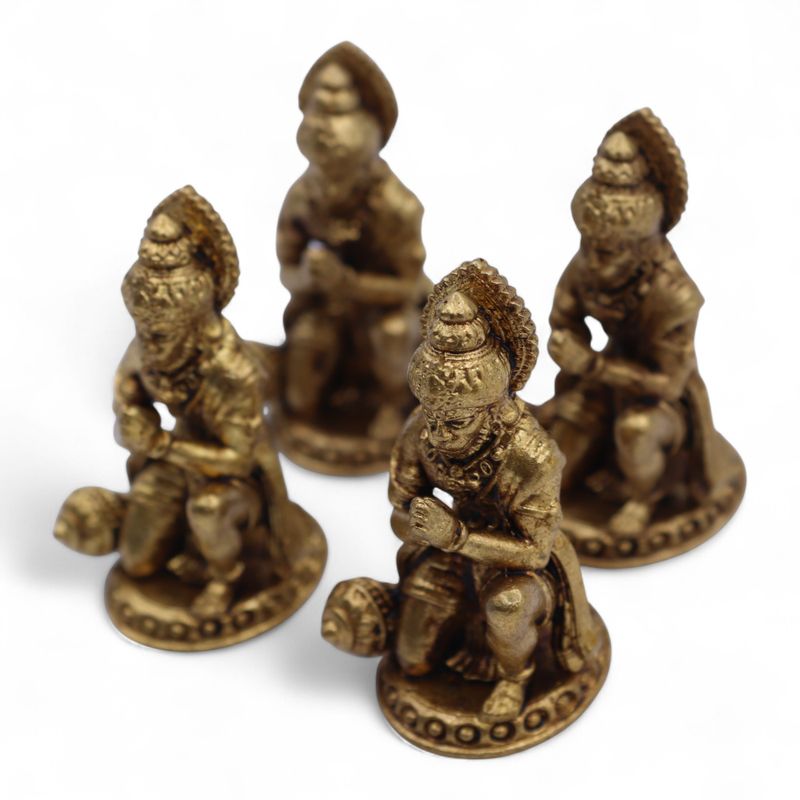 Dieux Miniatures En Laiton – Hanuman (30 G) – 36 Mm