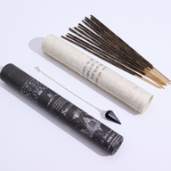 Encens de Sort de Sorcière Ancien - Succès - Pendule en Obsidienne Noire