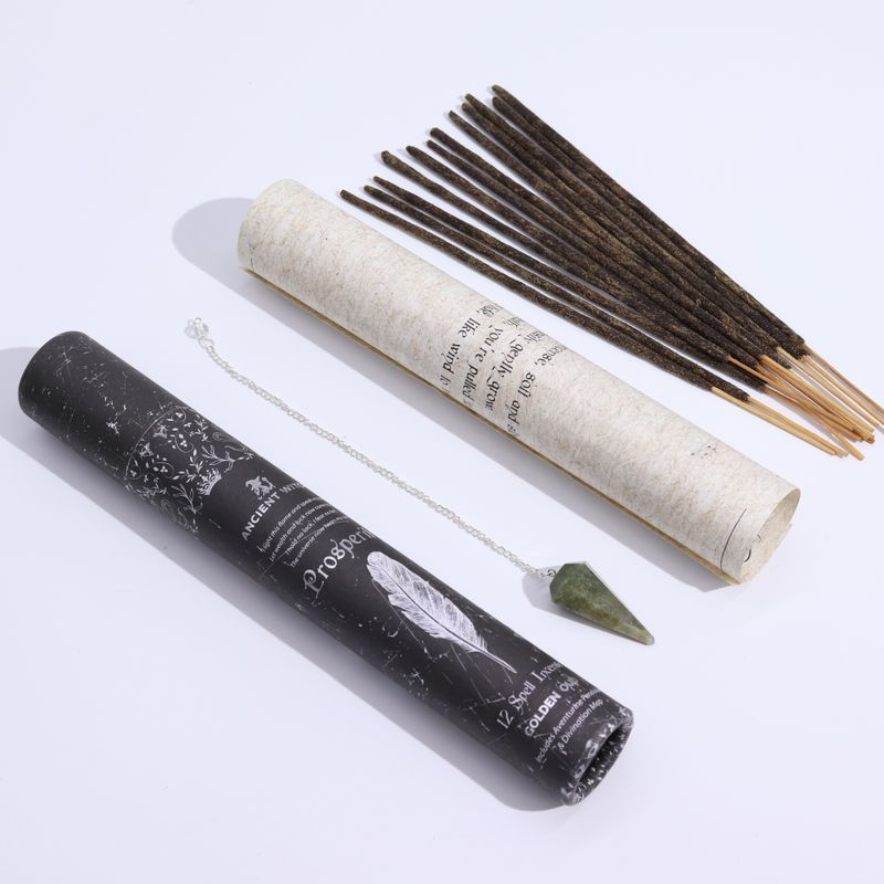 Encens de Sort de Sorcière Ancien - Prospérité - Pendule en Aventurine