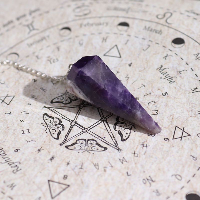 Encens de Sort de Sorcière Ancien - Séduction - Pendule en Améthyste