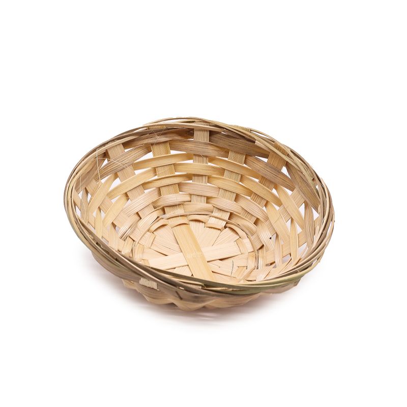 Paniers Ronds à Pain en Bambou – 15 x 5 cm