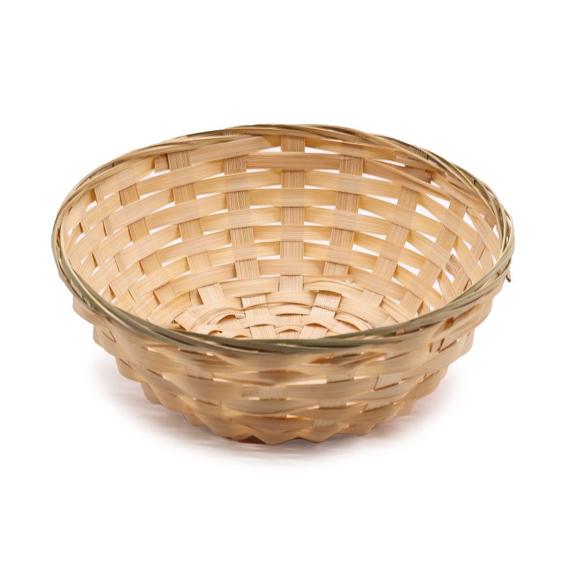 Paniers Ronds à Pain en Bambou – 23 x 8 cm