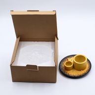 Porte-Encens et Supports en Céramique pour Palo Santo - Mandala - Sable et Gris