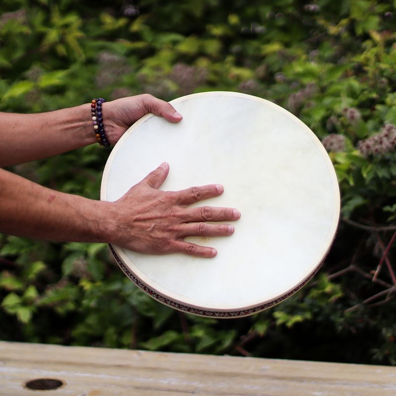Tambour Chamanique De Guérison Sonore Océan - 35cm