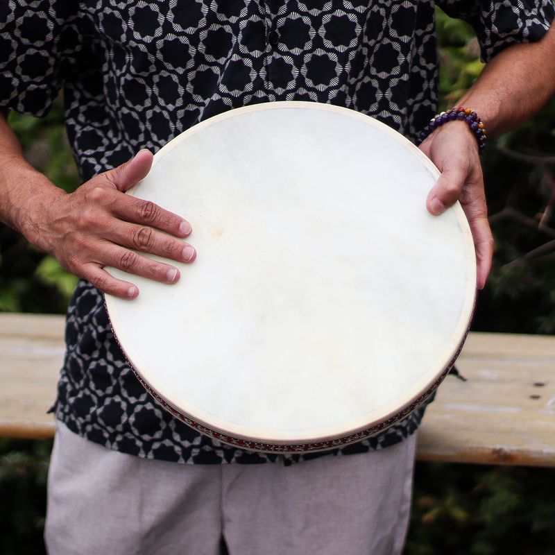 Tambour Chamanique De Guérison Sonore Océan - 35cm
