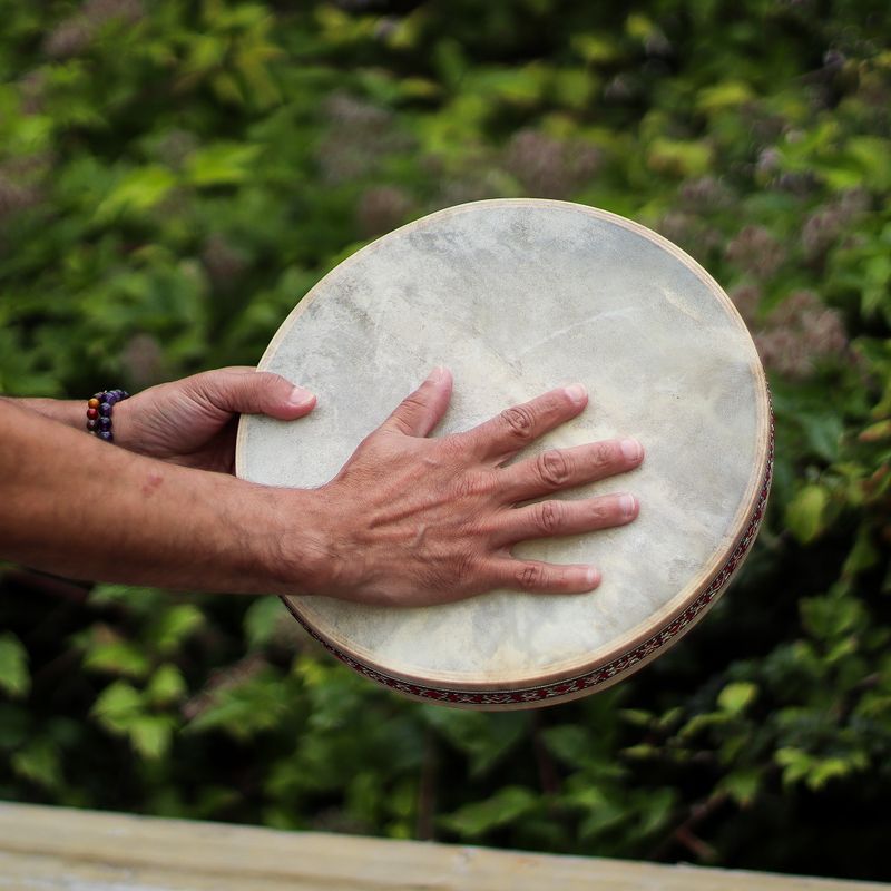 Tambour Chamanique De Guérison Sonore Océan - 30cm