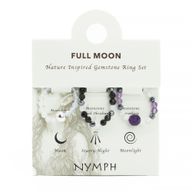 Coffret de Bagues Nymph en Pierre Précieuse – Pleine Lune