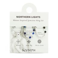 Coffret de Bagues Nymph en Pierre Précieuse – Aurores Boréales