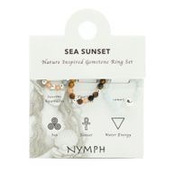Coffret de Bagues Nymph en Pierre Précieuse – Coucher de Soleil Marin