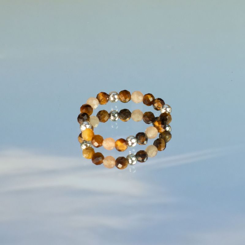 Coffret de Bagues Nymph en Pierre Précieuse – Coucher de Soleil Marin