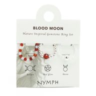 Coffret de Bagues Nymph en Pierre Précieuse – Lune de Sang