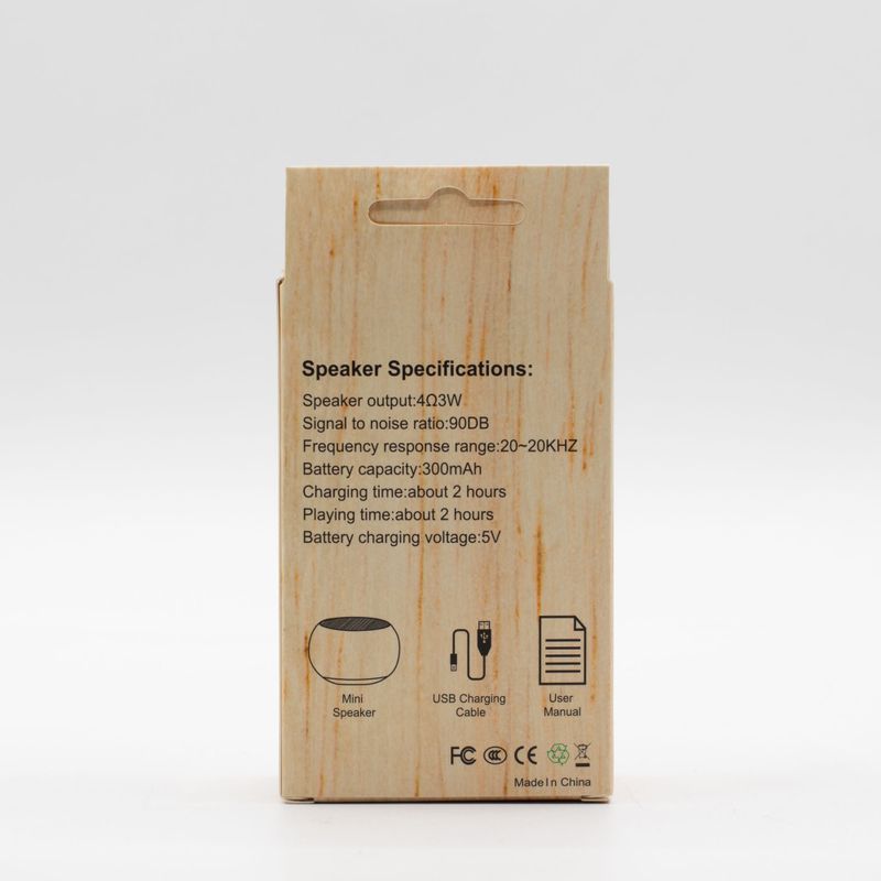 Mini Enceinte Mandela en Bois