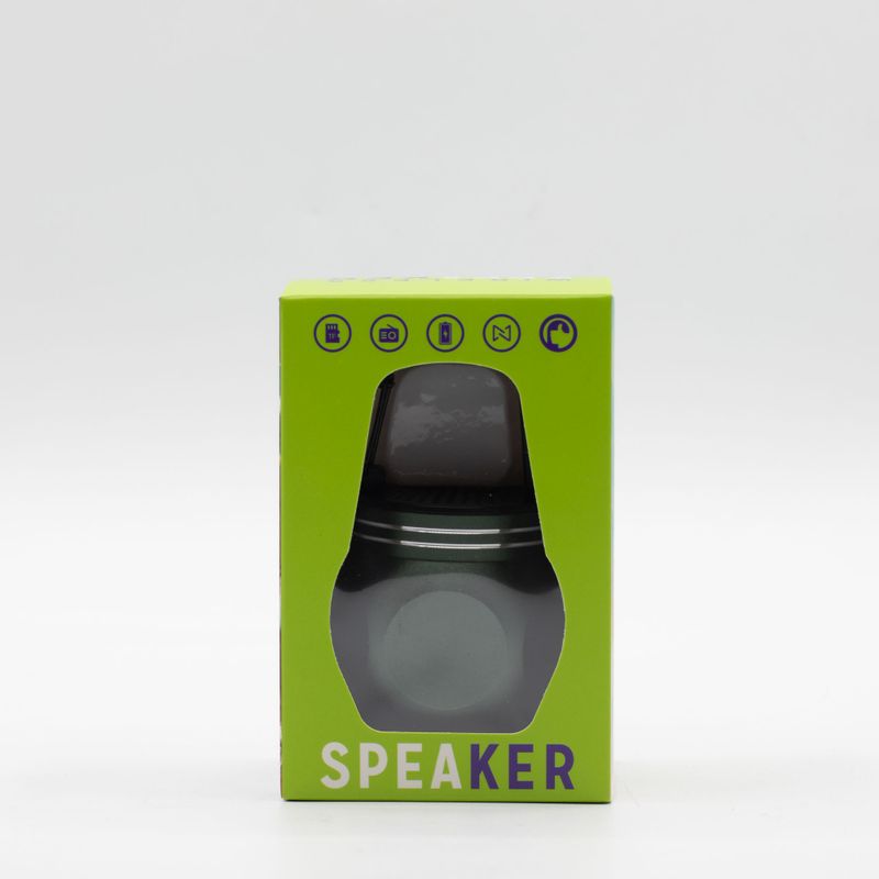 Mini Enceinte avec Crochet de Camping – Vert