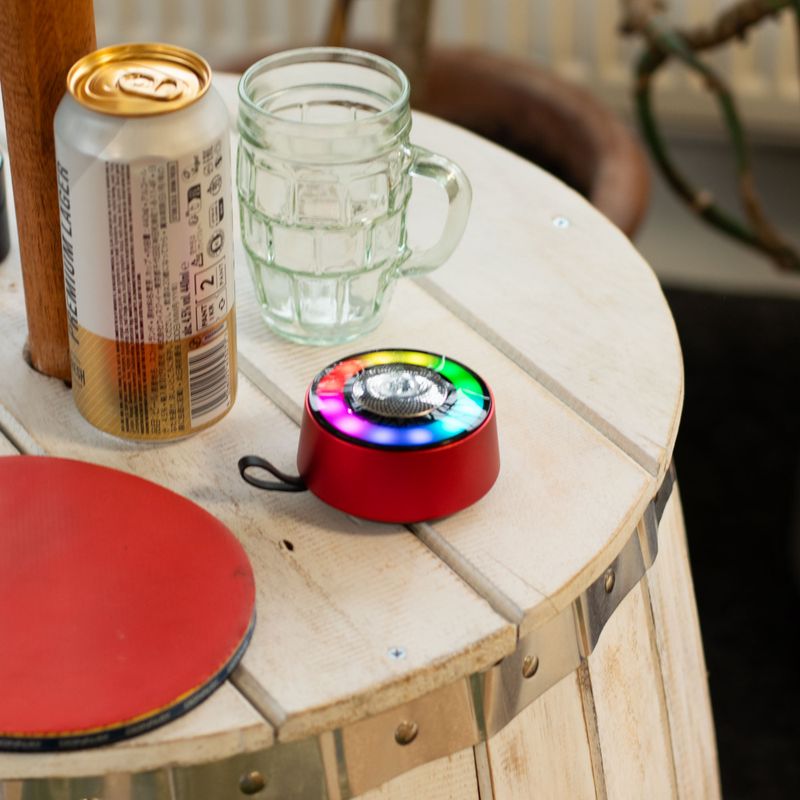 Mini Enceinte Effet Lumière Mandela – Rouge