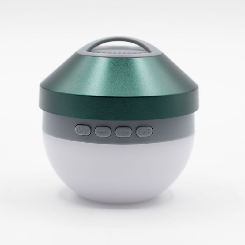 Lampe Suspendue de Camping et Mini Enceinte – Vert