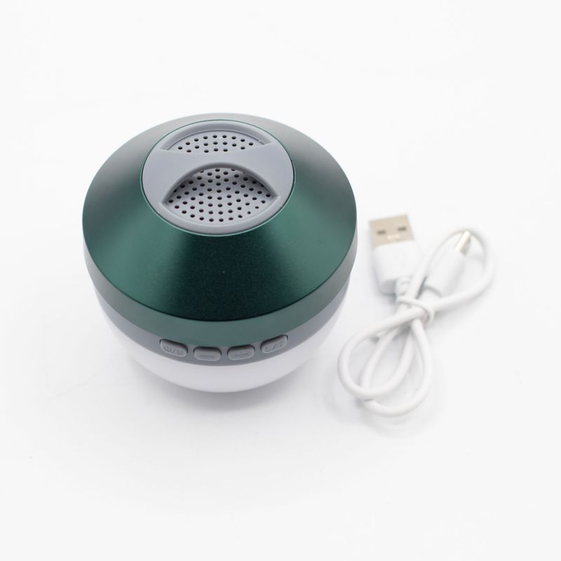 Lampe Suspendue de Camping et Mini Enceinte – Vert