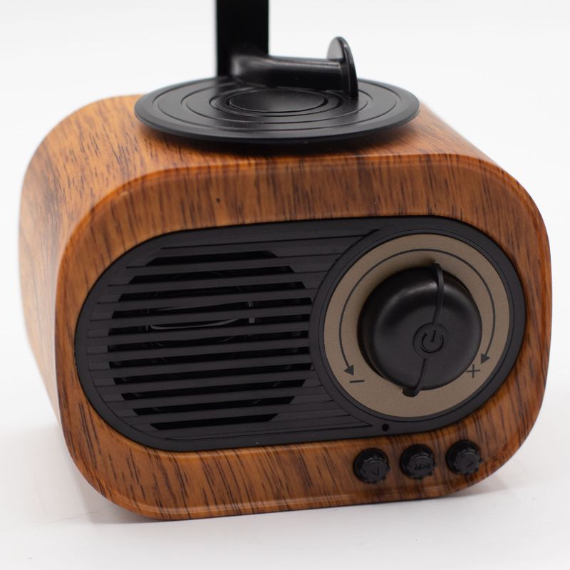 Haut-parleur rétro mini gramophone - Bluetooth et radio FM