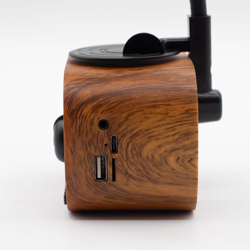 Haut-parleur rétro mini gramophone - Bluetooth et radio FM