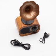 Haut-parleur rétro mini gramophone - Bluetooth et radio FM