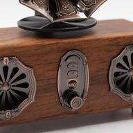 Enceinte Gramophone Mini Double Rétro – Bluetooth – 5,4 W x 2