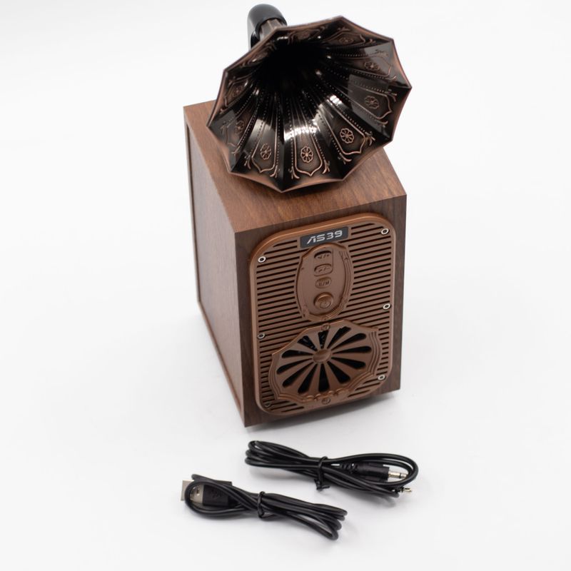Haut-parleur gramophone rétro (Très fort) - Bluetooth