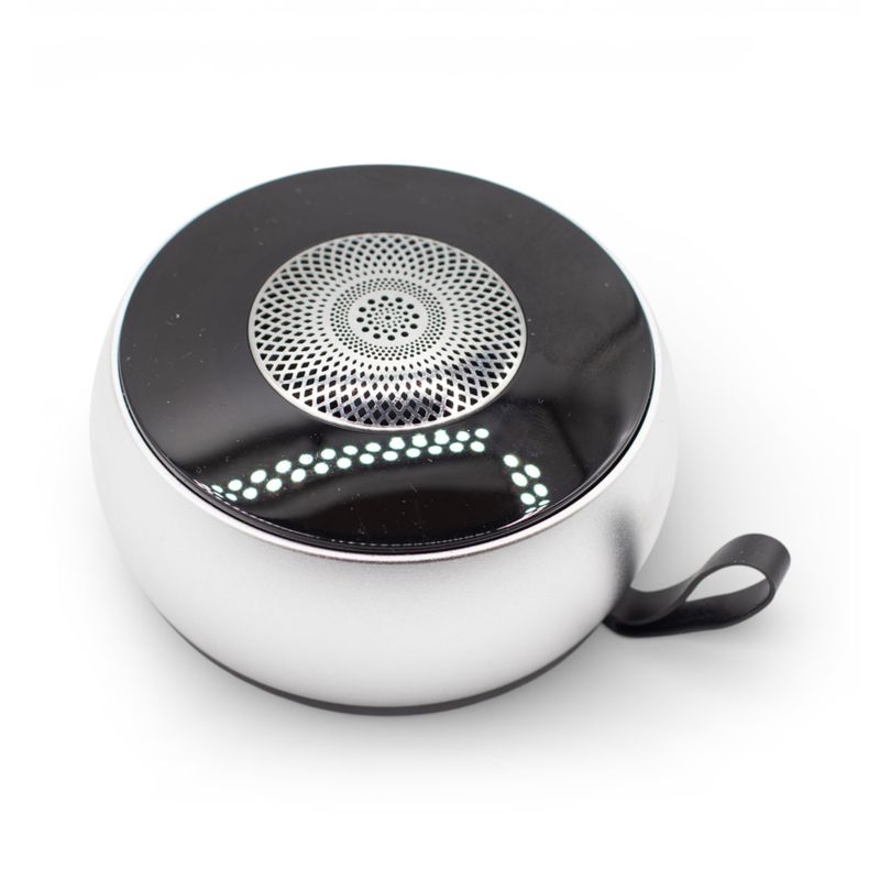 Mini Enceinte Effet Lumière Mandela – Argent