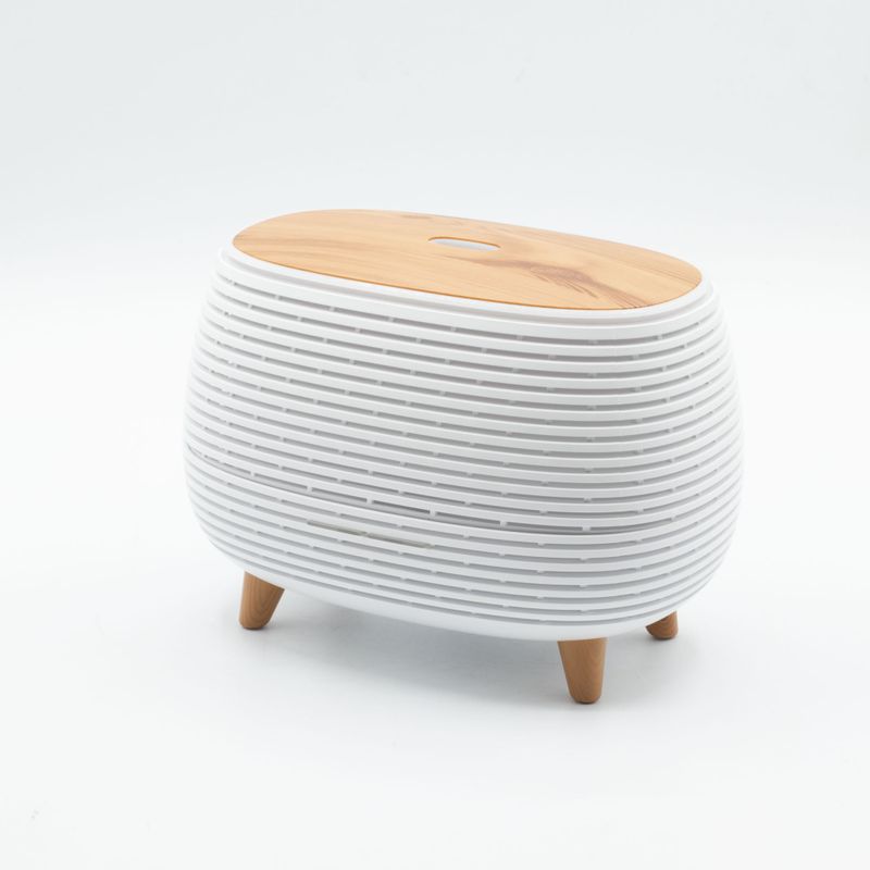 Diffuseur Futuriste Rainuré USB avec Changement de Couleur et Télécommande