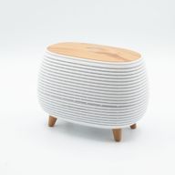 Diffuseur Futuriste Rainuré USB avec Changement de Couleur et Télécommande