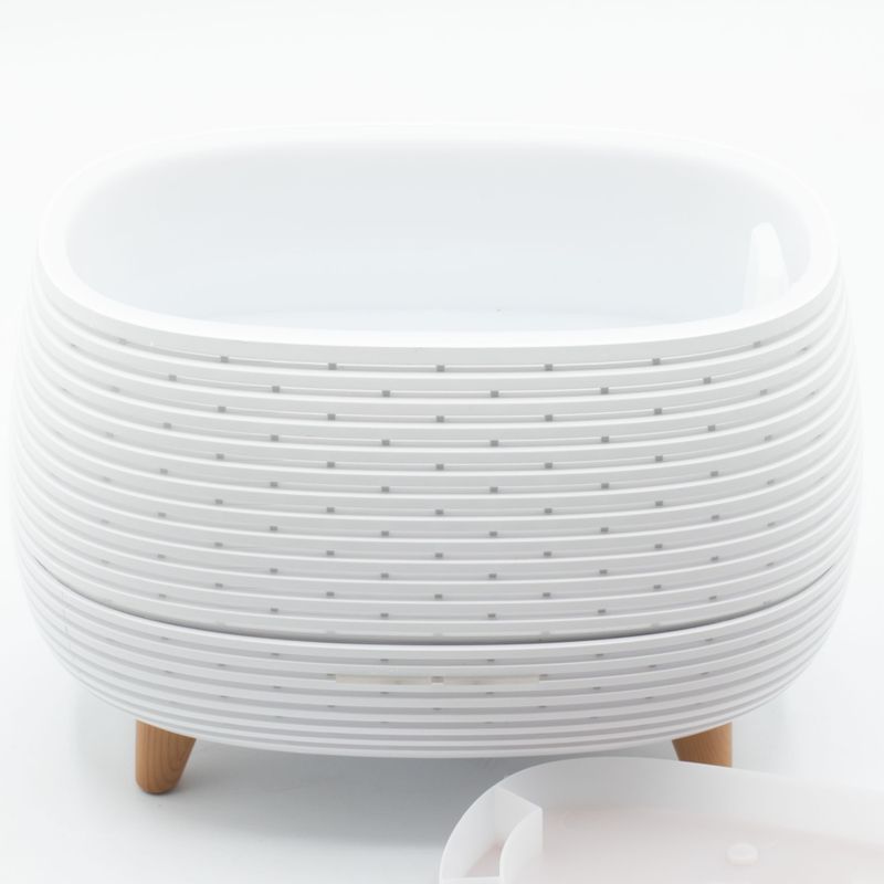 Diffuseur Futuriste Rainuré USB avec Changement de Couleur et Télécommande