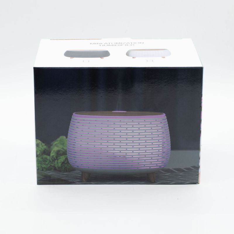Diffuseur Futuriste Rainuré USB avec Changement de Couleur et Télécommande