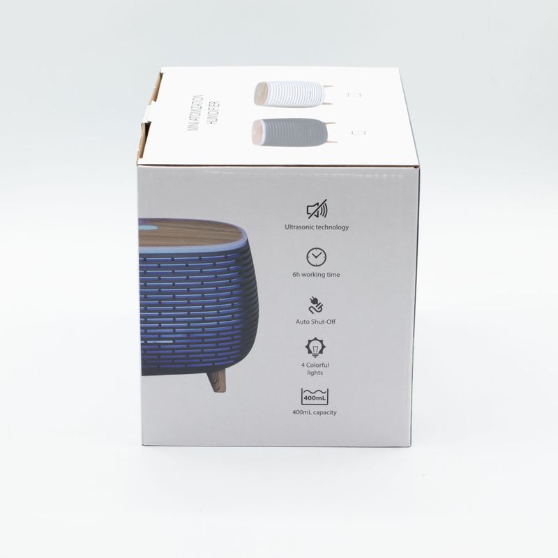 Diffuseur Futuriste Rainuré USB avec Changement de Couleur et Télécommande
