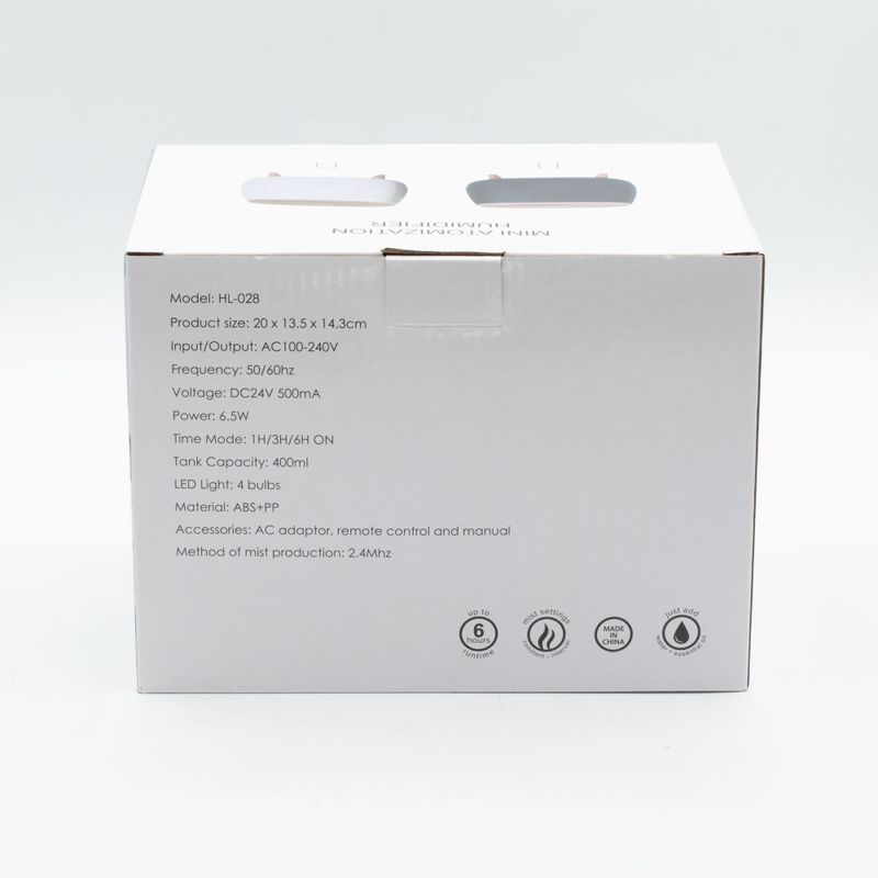 Diffuseur Futuriste Rainuré USB avec Changement de Couleur et Télécommande