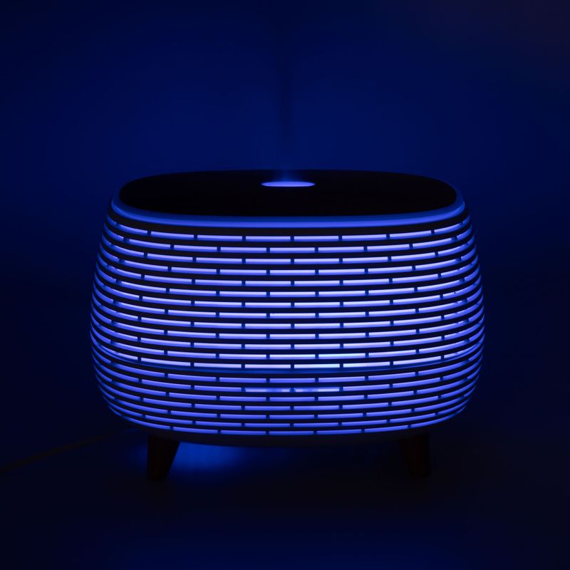 Diffuseur Futuriste Rainuré USB avec Changement de Couleur et Télécommande