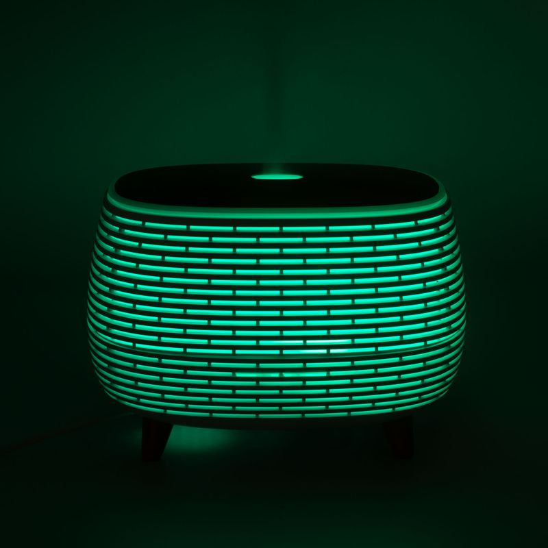 Diffuseur Futuriste Rainuré USB avec Changement de Couleur et Télécommande