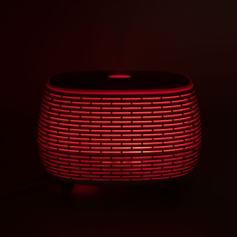 Diffuseur Futuriste Rainuré USB avec Changement de Couleur et Télécommande