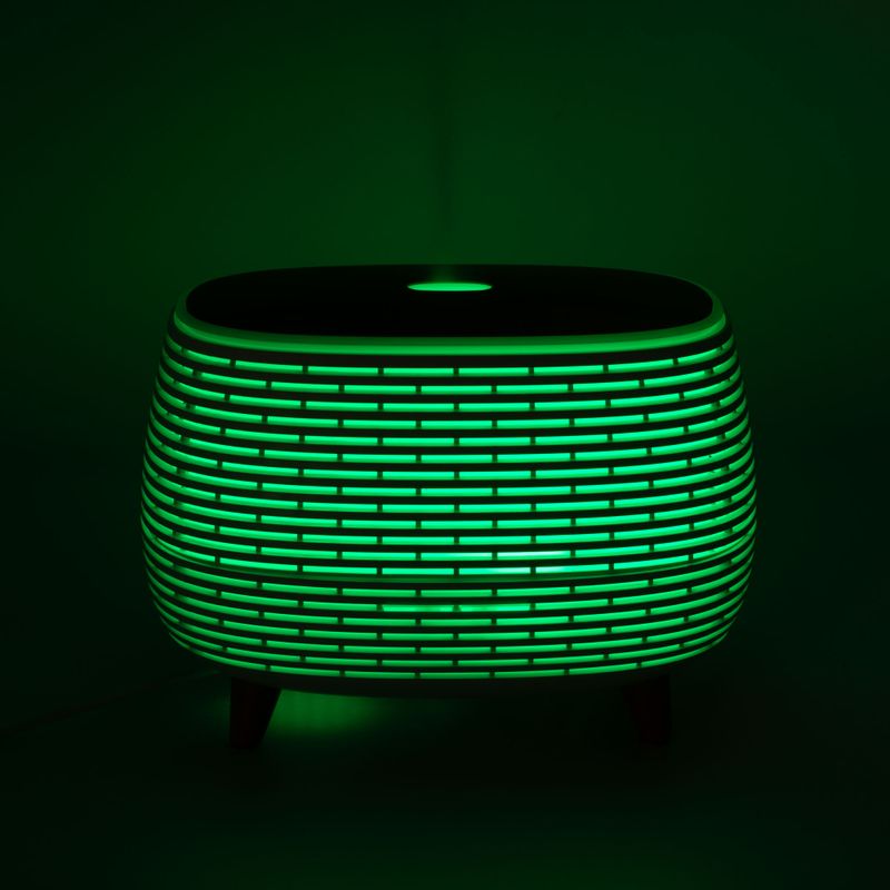 Diffuseur Futuriste Rainuré USB avec Changement de Couleur et Télécommande