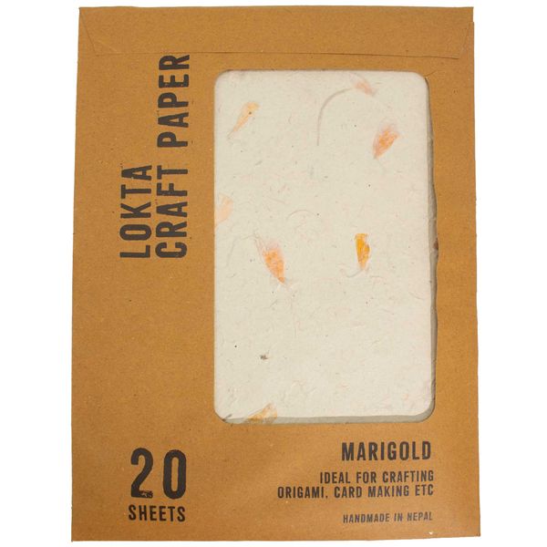 Papier d’Artisanat Lokta A4 (pack de 20 feuilles) – Calendule
