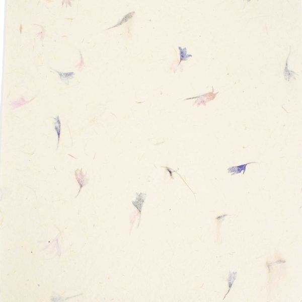 Papier d’Artisanat Lokta A4 (pack de 20 feuilles) – Bleuet