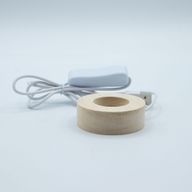 Socles LED Ronds en Bois 6 cm – USB – Blanc Froid/Chaud/Blanc Naturel