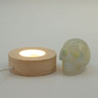 Socles LED Ronds en Bois 6 cm – USB – Blanc Froid/Chaud/Blanc Naturel