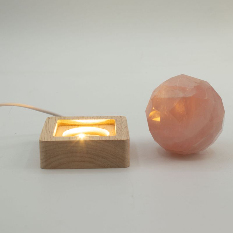 Socles LED Carrés en Bois 6 cm – USB – Blanc Froid/Chaud/Blanc Naturel