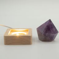 Socles LED Carrés en Bois 6 cm – USB – Blanc Froid/Chaud/Blanc Naturel