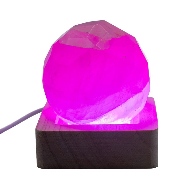 Socles LED Carrés en Bois 6 cm – USB – Multicolore