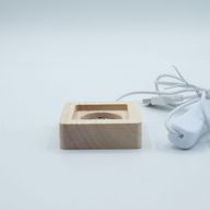 Socles LED Carrés en Bois 6 cm – USB – Multicolore