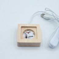 Socles LED Carrés en Bois 6 cm – USB – Multicolore
