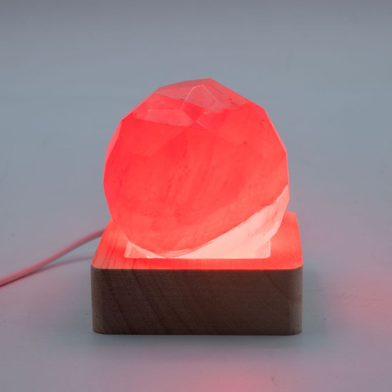 Socles LED Carrés en Bois 6 cm – USB – Multicolore