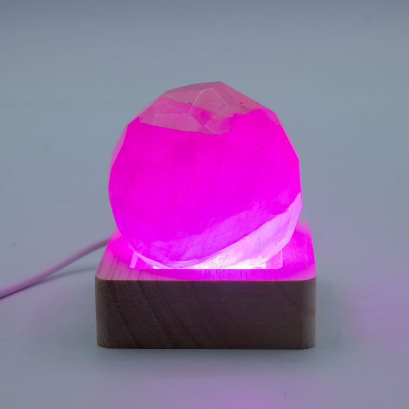 Socles LED Carrés en Bois 6 cm – USB – Multicolore